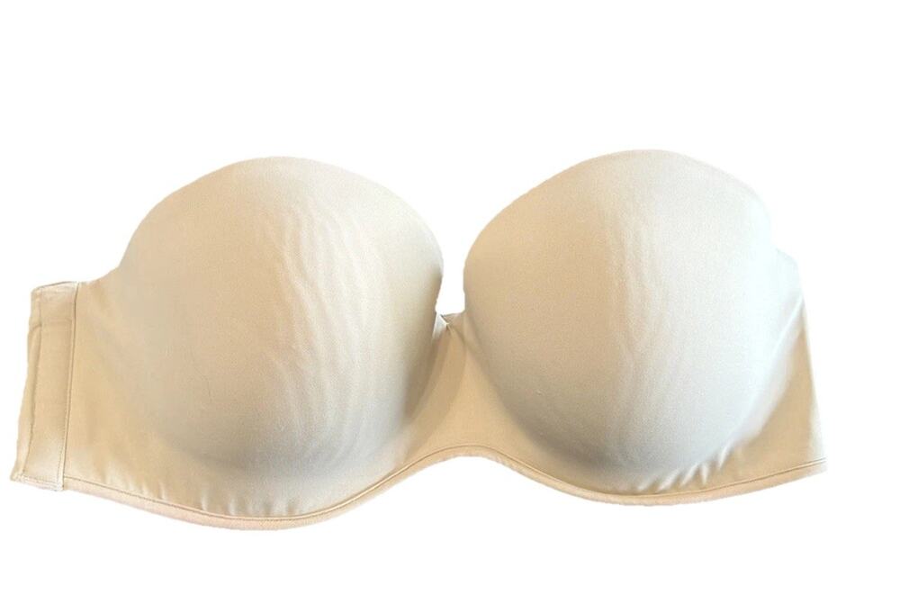 Cacique Lane Bryant Multi-Way Push Up Strapless Bra Nude Beige size 42DD EUC